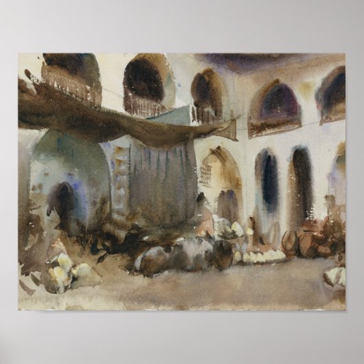 John Singer Sargent - Market Place Poster (Vorne)
