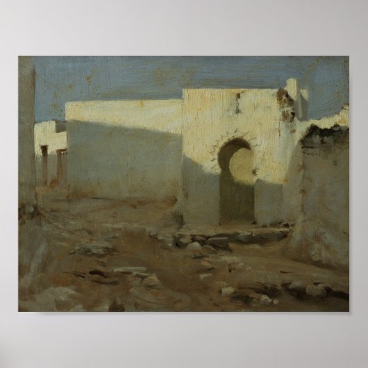 John Singer Sargent - Maurische Gebäude in Poster (Vorne)