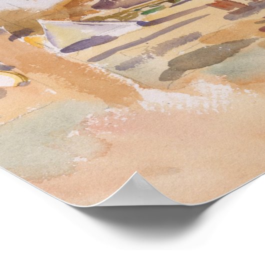 John Singer Sargent - Militärlager Poster (Ecke)