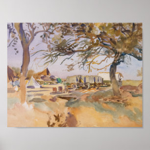 John Singer Sargent - Militärlager Poster