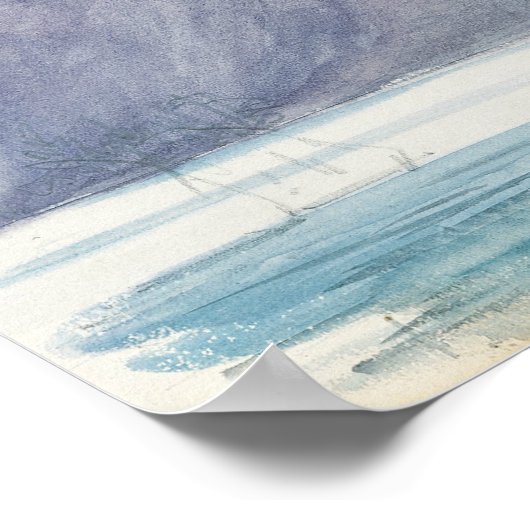 John Singer Sargent - Mountain Lake Poster (Ecke)