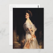 John Singer Sargent - Nancy Astor - schöne Kunst Postkarte (Vorne/Hinten)
