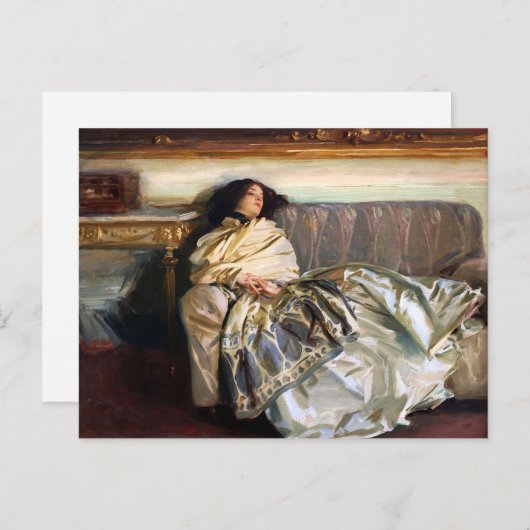 John Singer Sargent Nonchaloir Postcard Postkarte (Vorne/Hinten)
