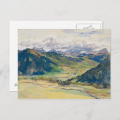 John Singer Sargent - Open Valley, Dolomiten Postkarte (Vorne/Hinten)