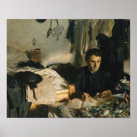 John Singer Sargent - Padre Sebastiano Poster (Vorne)