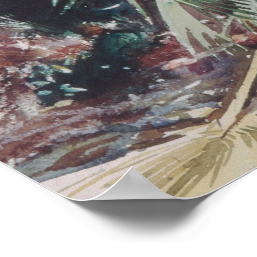 John Singer Sargent - Palmettos Poster (Ecke)