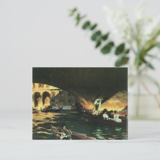 John Singer Sargent - Rialto Postkarte (Stehend Vorderseite)