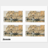 John Singer Sargent - Rio dei Mendicanti, Venedig Rechteckiger Aufkleber (Blatt)