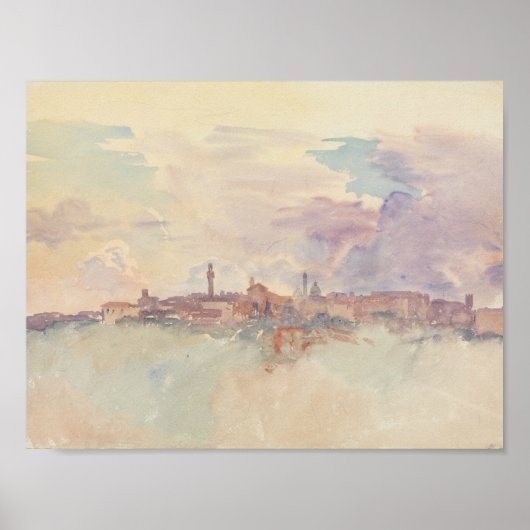 John Singer Sargent - Siena Poster (Vorne)