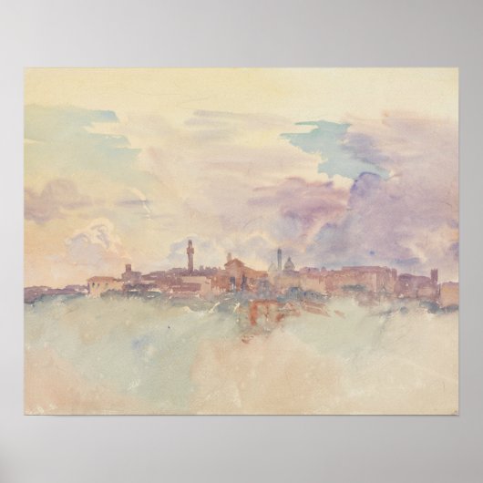 John Singer Sargent - Siena Poster (Vorne)