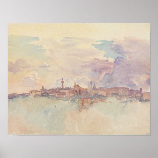 John Singer Sargent - Siena Poster (Vorne)