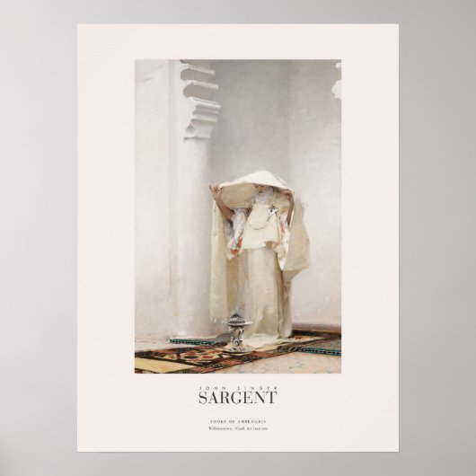 John Singer Sargent Smoke of Ambergris Art Print Poster (Vorne)