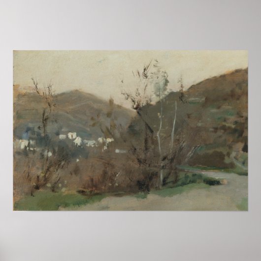 John Singer Sargent - Spanische Landschaft Poster (Vorne)