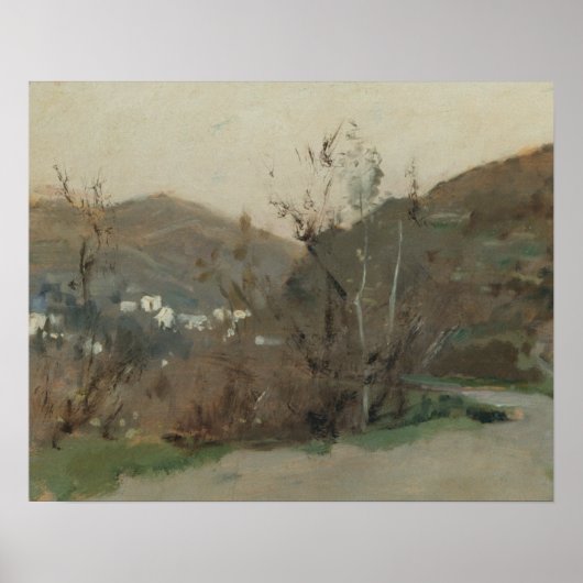 John Singer Sargent - Spanische Landschaft Poster (Vorne)