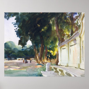 John Singer Sargent - spanischer Mittag, Aranjuez Poster