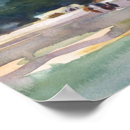 John Singer Sargent - Spanish Midday, Aranjuez Poster (Ecke)