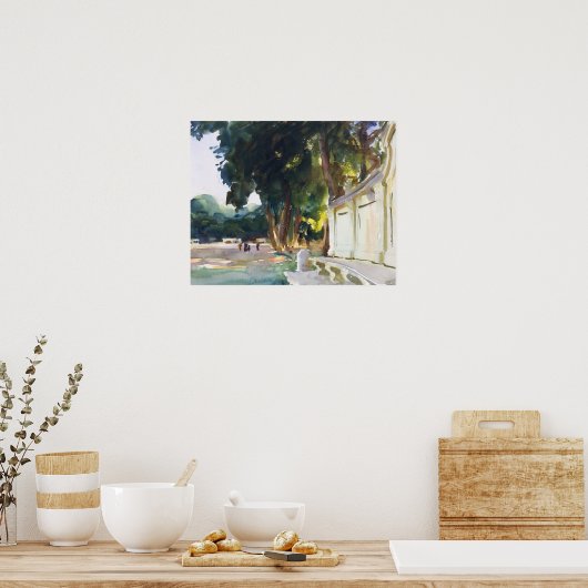 John Singer Sargent - Spanish Midday, Aranjuez Poster (Küche)