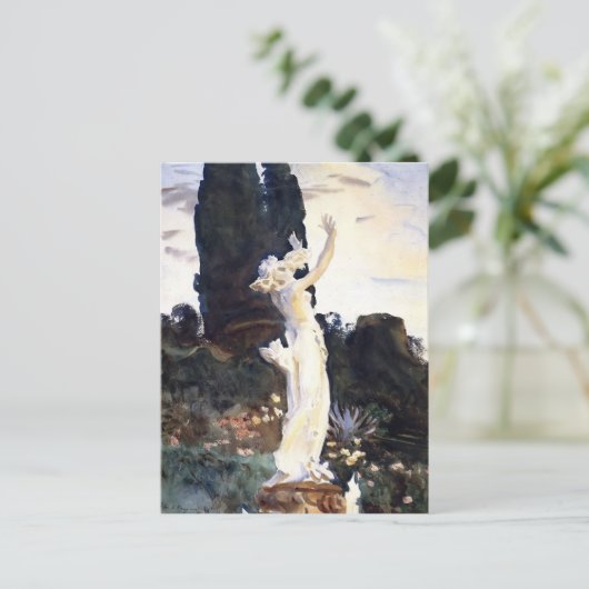 John Singer Sargent - Statue von Daphne Postkarte (Stehend Vorderseite)