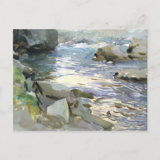 John Singer Sargent - Stream and Rocks Postkarte (Vorderseite)