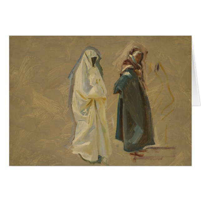 John Singer Sargent - Studie über zwei Beduinen (Vorderseite (Horizontal))