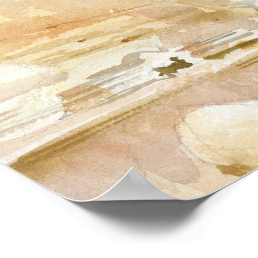 John Singer Sargent - Tempel Bacchus, Baalbek Poster (Ecke)