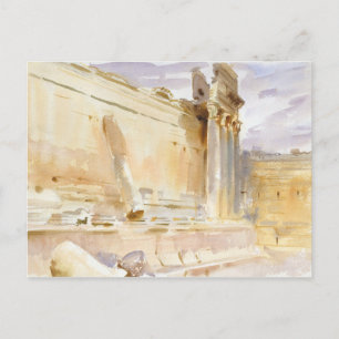 John Singer Sargent - Tempel Bacchus, Baalbek Postkarte