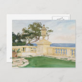 John Singer Sargent - Terrasse, Vizcaya Postkarte (Vorne/Hinten)