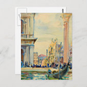 John Singer Sargent - The Piazzetta Postkarte (Vorne/Hinten)