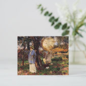 John Singer Sargent - The Sketchers Postkarte (Stehend Vorderseite)