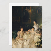 John Singer Sargent - The Wyndham Sisters Dankeskarte (Vorne/Hinten)
