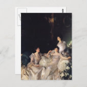 John Singer Sargent - The Wyndham Sisters Postkarte (Vorne/Hinten)