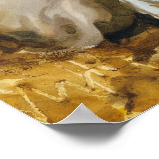 John Singer Sargent - Three Oxen Poster (Ecke)