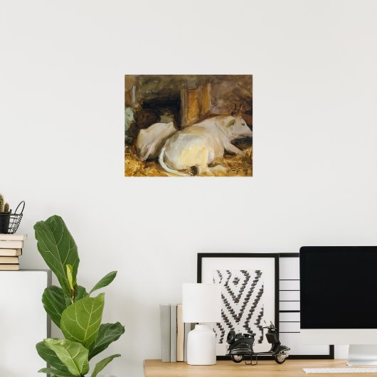 John Singer Sargent - Three Oxen Poster (Heimbüro)