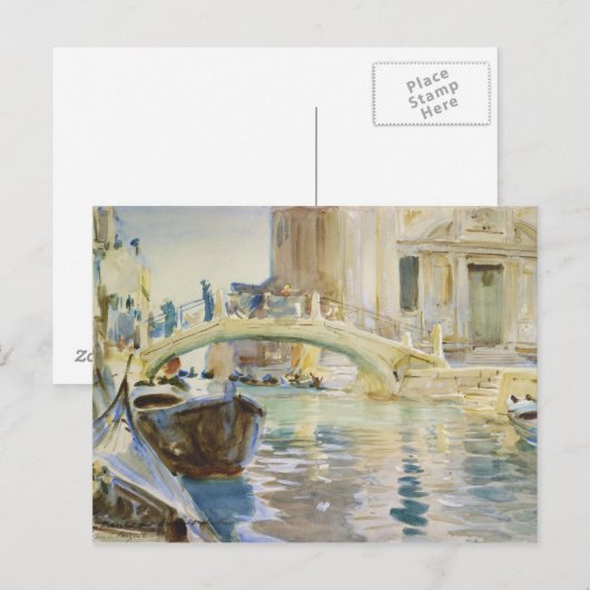 John Singer Sargent - Venice Postkarte (Vorne/Hinten)