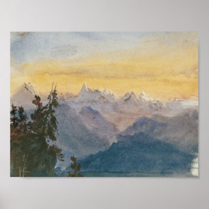 John Singer Sargent - View from Mount Pilatus Poster