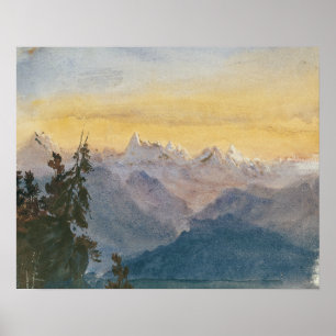 John Singer Sargent - View from Mount Pilatus Poster