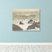 John Singer Sargent - Waves Breaking on Rocks Leinwanddruck (Insitu (Holzboden))