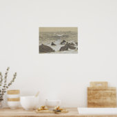 John Singer Sargent - Waves Breaking on Rocks Poster (Küche)