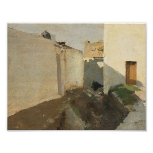John Singer Sargent - Weiße Wände im Sonnenlicht Fotodruck (Vorne)