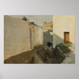 John Singer Sargent - Weiße Wände im Sonnenlicht Poster