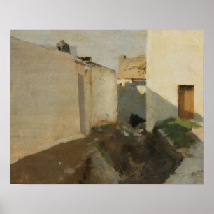 John Singer Sargent - Weiße Wände im Sonnenlicht Poster