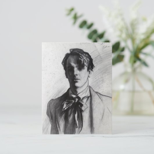 John Singer Sargent: William Butler Yeats Postkarte (Stehend Vorderseite)