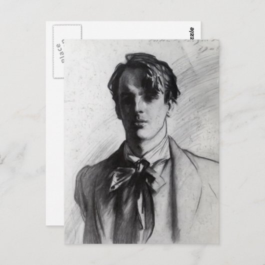 John Singer Sargent: William Butler Yeats Postkarte (Vorne/Hinten)
