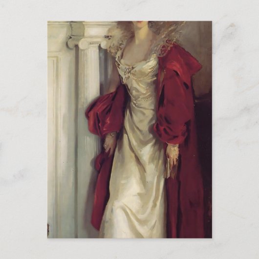 John Singer Sargent- Winifred, Herzogin von Portla Postkarte (Vorderseite)