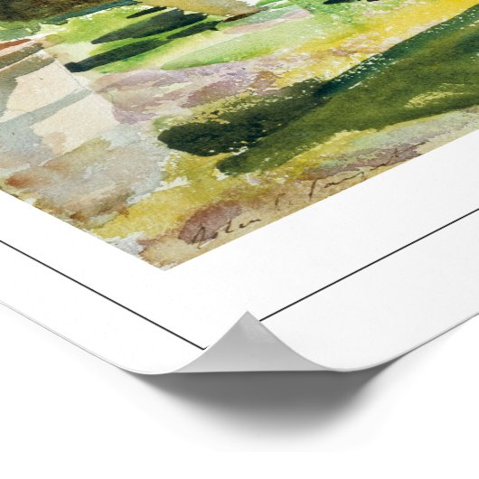 John Singer Sargent Zedign Art Poster #3-2 (Ecke)