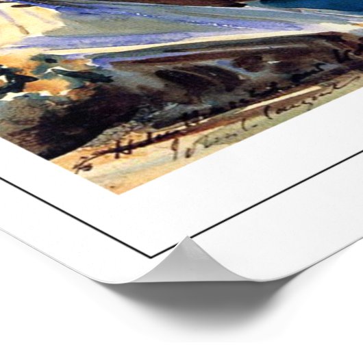 John Singer Sargent Zedign Art Poster #405-2 (Ecke)