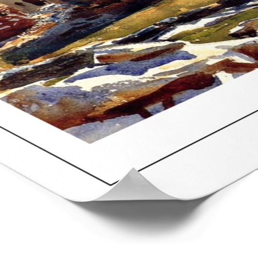 John Singer Sargent Zedign Art Poster #60-2 (Ecke)