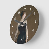 John Singer Sargent's Portrait of Madame X Runde Wanduhr (Winkel)