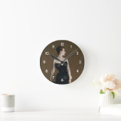 John Singer Sargent's Portrait of Madame X Runde Wanduhr (Zuhause)