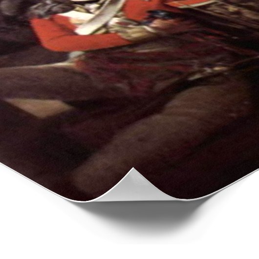 John Singleton Copley Battle of Jersey Poster (Ecke)